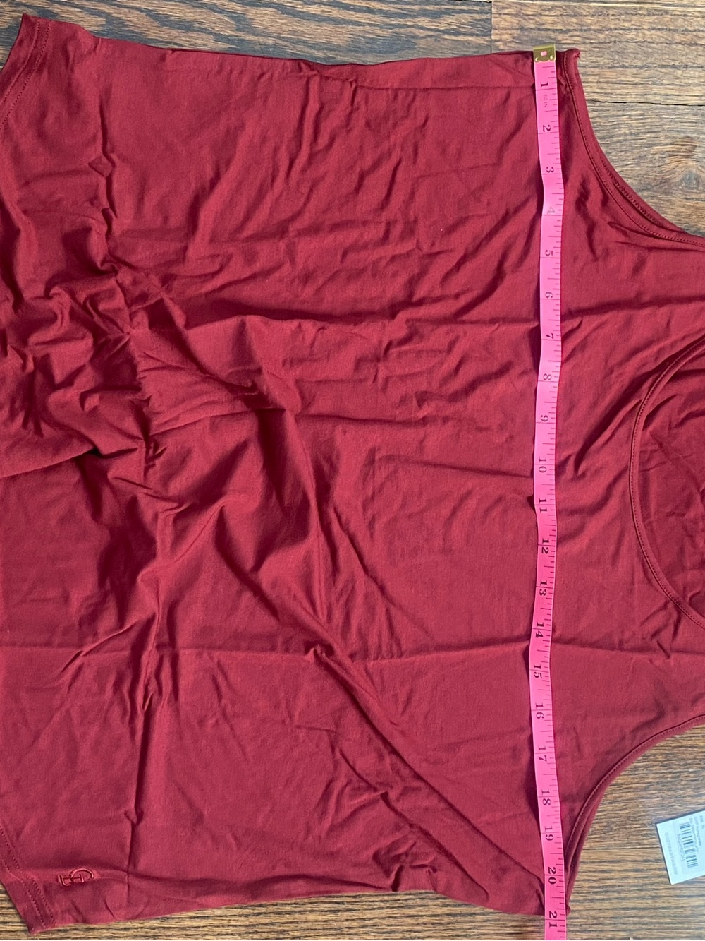 Cozy Earth Women’s Scoop Neck Tank Top - Burgundy - Picture 6 of 12